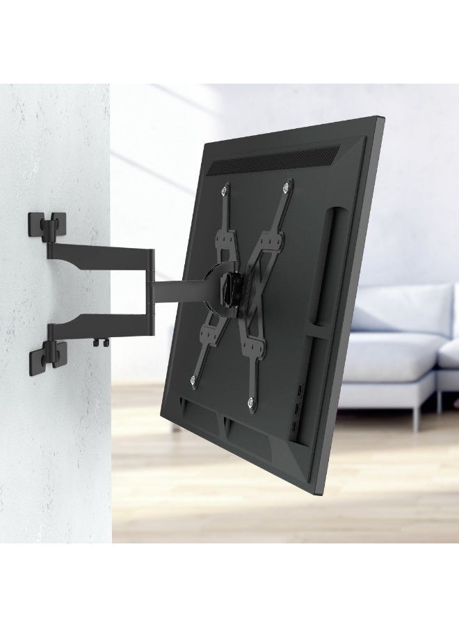 هاما حامل جداري للتلفزيون من هاما فول موشن "ألترا سليم"، مسطح للغاية، 400 × 400، 165 سم (65 بوصة)، أسود - Image 2